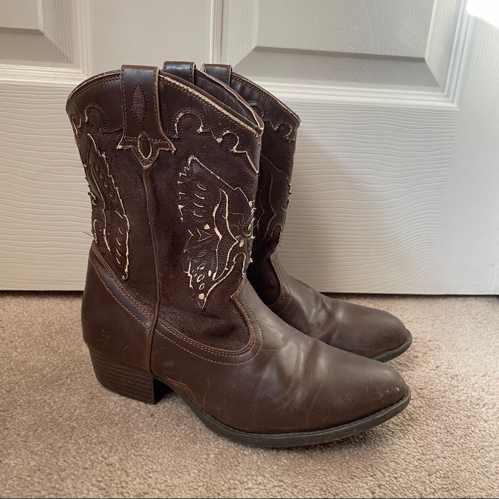 Frye Western Perforated Ankle High Boots - Picture 2 of 11